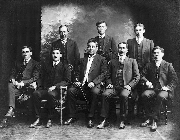Te Awaiti men who whaled at Campbell Island, circa 1912